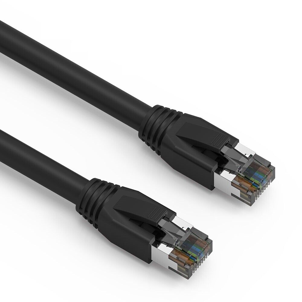 Premium Cat8 Shielded Patch Cable 24AWG 10Ft up to 50Ft