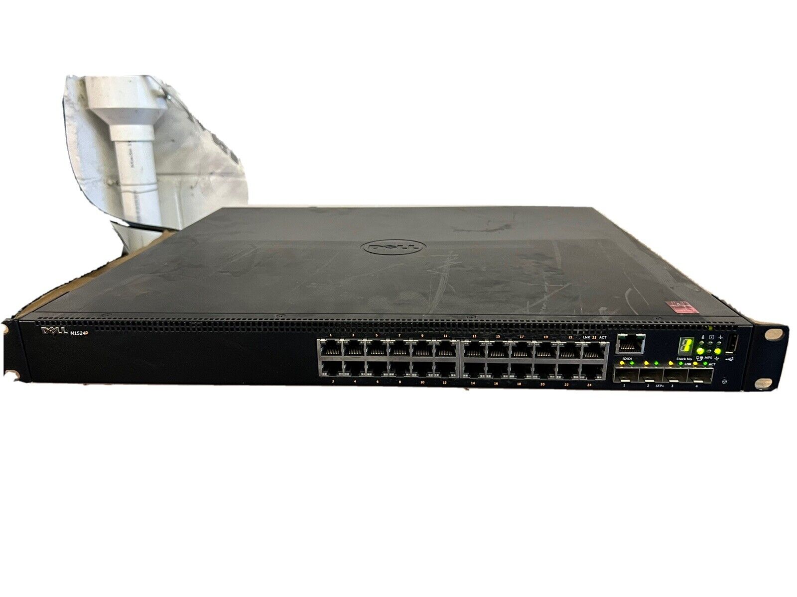 N1524P Dell N1500 Series 24-Port Gigabit PoE+ 4-Port Switch 3 Bad Ports . AS IS