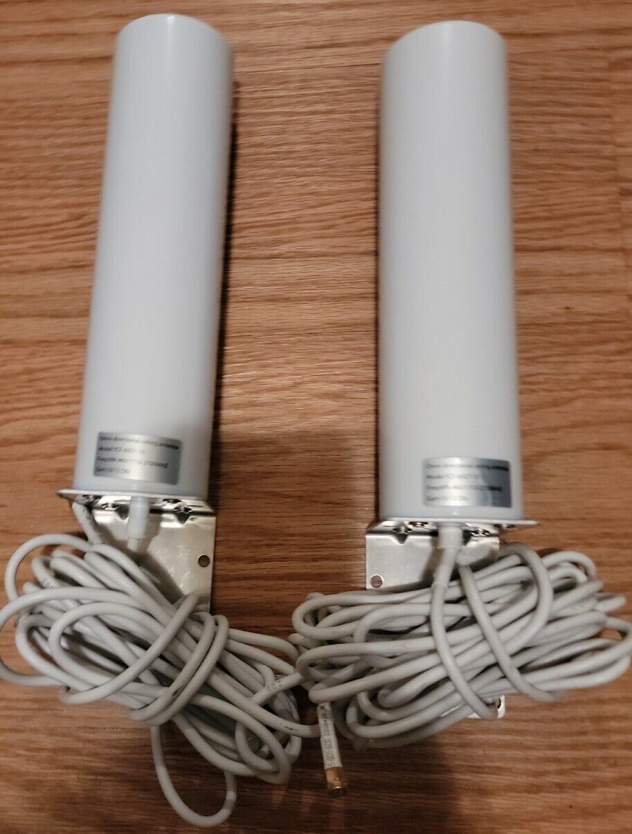 Lot of 2 High  10-12dBi Dual SMA Male 698-2700 MHz 3G/4G LTE Omni-Directional