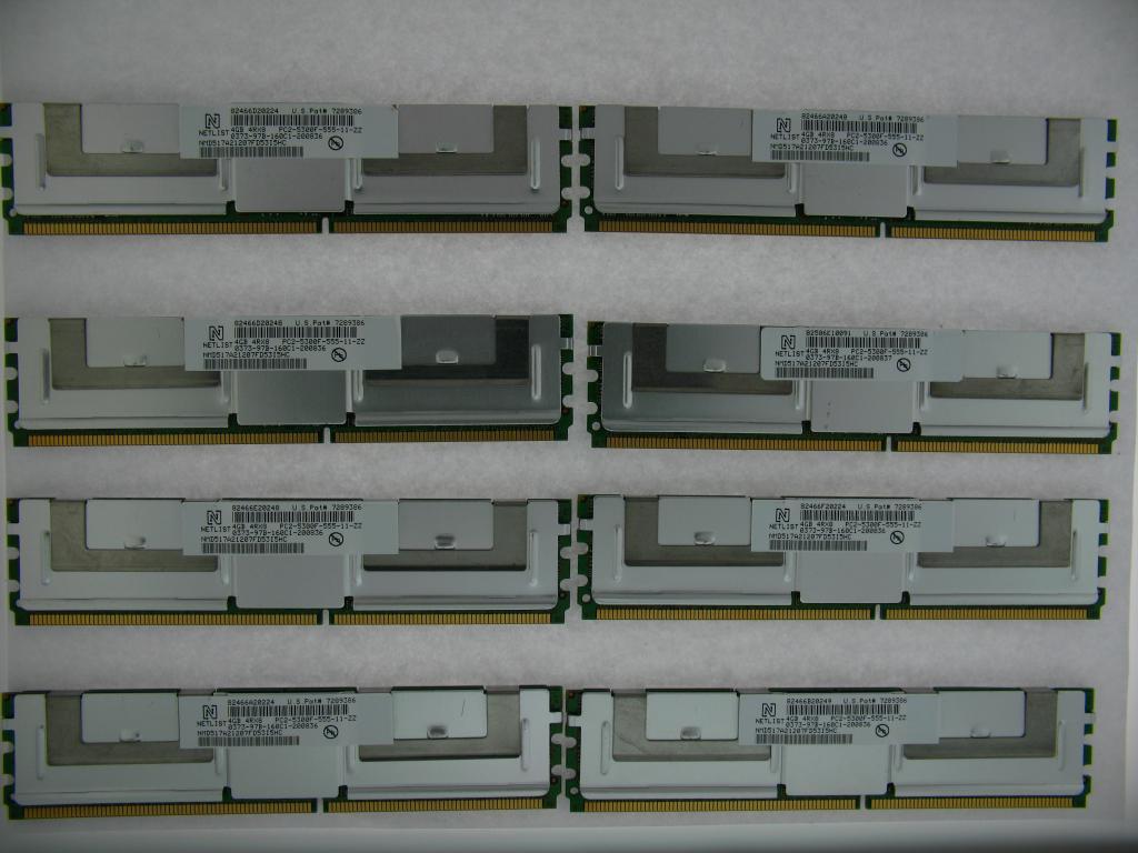 32GB (8X4GB) Netlist MEMORY RAM FOR DELL POWEREDGE 1950III 2900III 2950III
