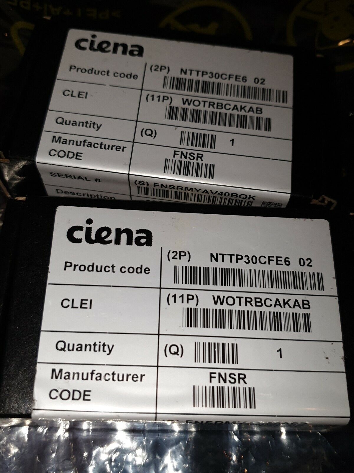 Ciena NTTP30CFE6  New Sealed  IN BOX WOTRBCAKAB 10GBASE 6500 Two Years Warranty 