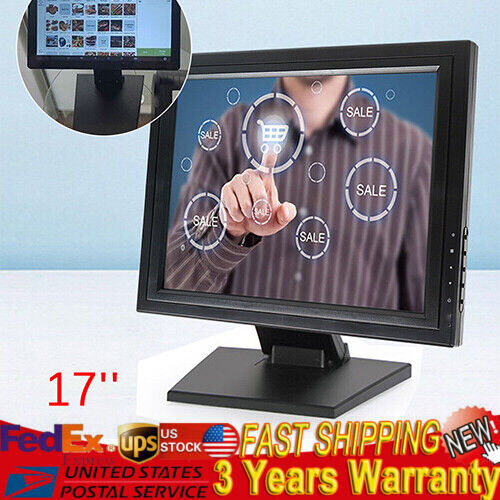 17'' 1280*1024 Portable LCD Touch Screen VGA HDMI Monitor LCD Display for POS/PC