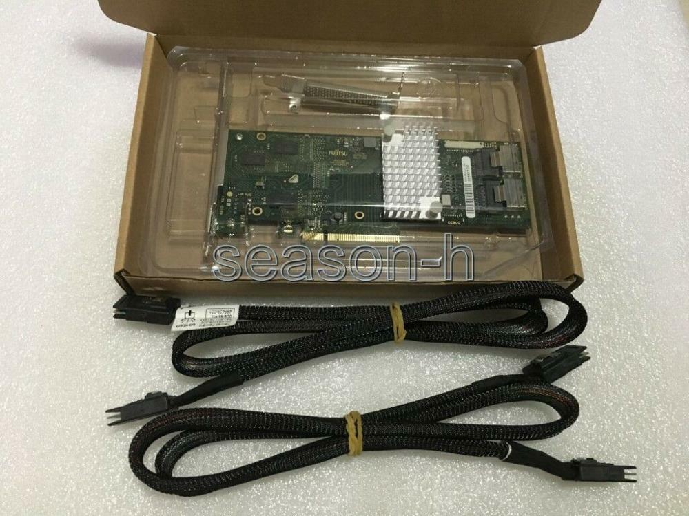 Fujitsu D2616 LSI 2108 sata/sas 6Gb 512M raid Controller Card+2pcs 8087-8087