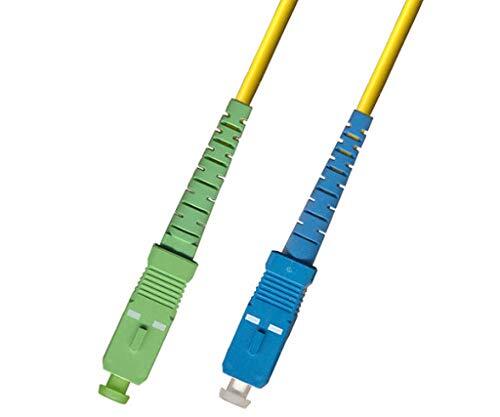 15M Singlemode Simplex Fiber Optic Cable 9/125 SC APC UPC Patch Cable Patch Cord