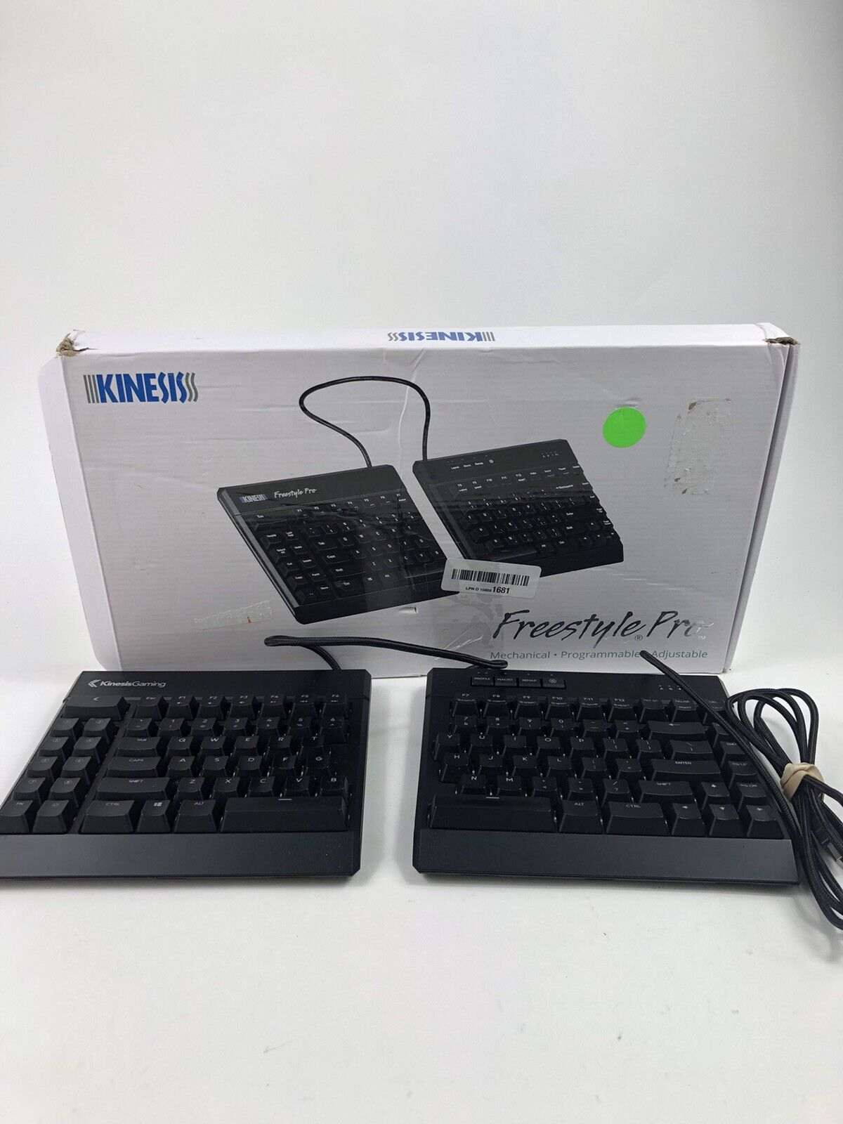KINESIS Gaming Freestyle Edge RGB Split Mechanical Keyboard | KB975-BRN