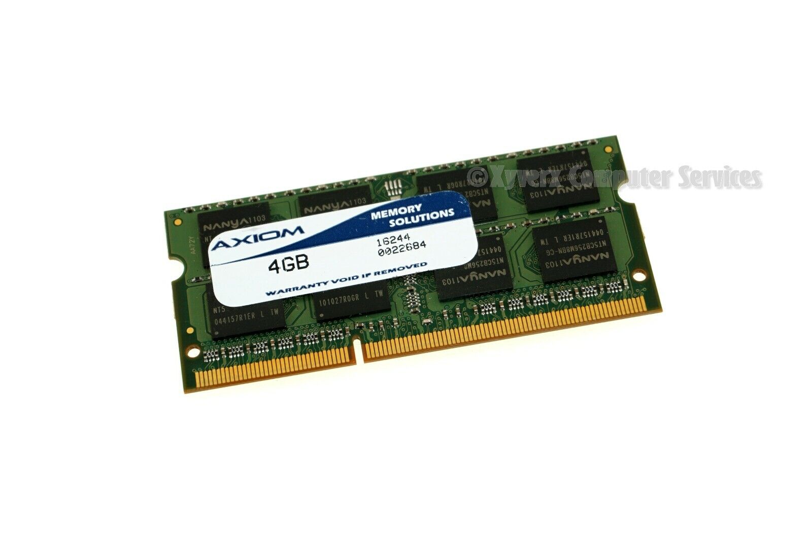162440022684 GENUINE LAPTOP MEMORY AXIOM 4GB SODIMM (CA65)