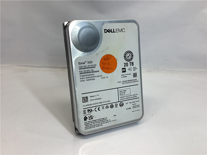 Dell EMC Seagate EXOS X20 20TB 3.5 SAS 12Gbps 7200RPM ST20000NM004D HDD