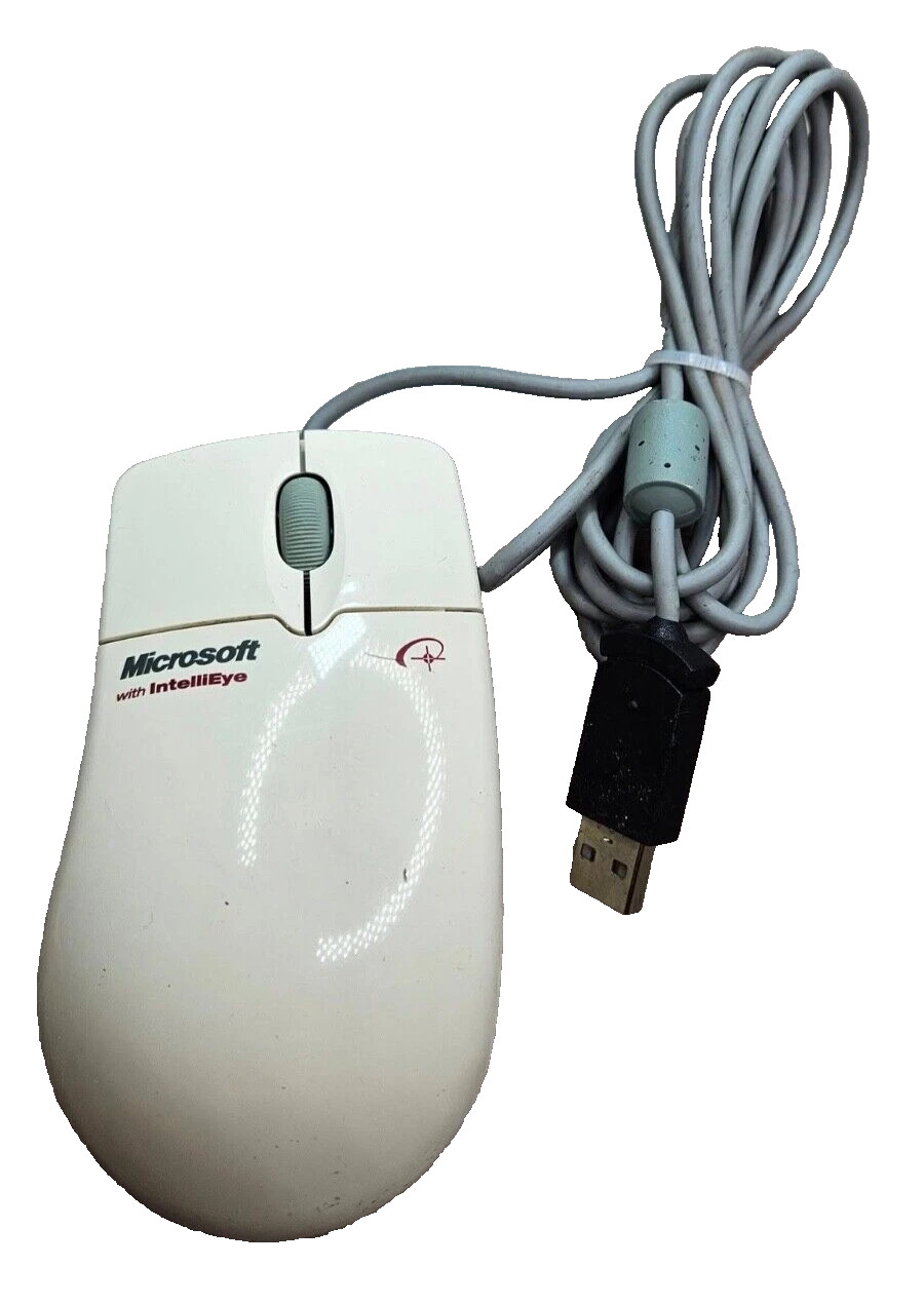 RARE Vintage Microsoft Intellimouse Mouse X04-91790 standard USB LED light