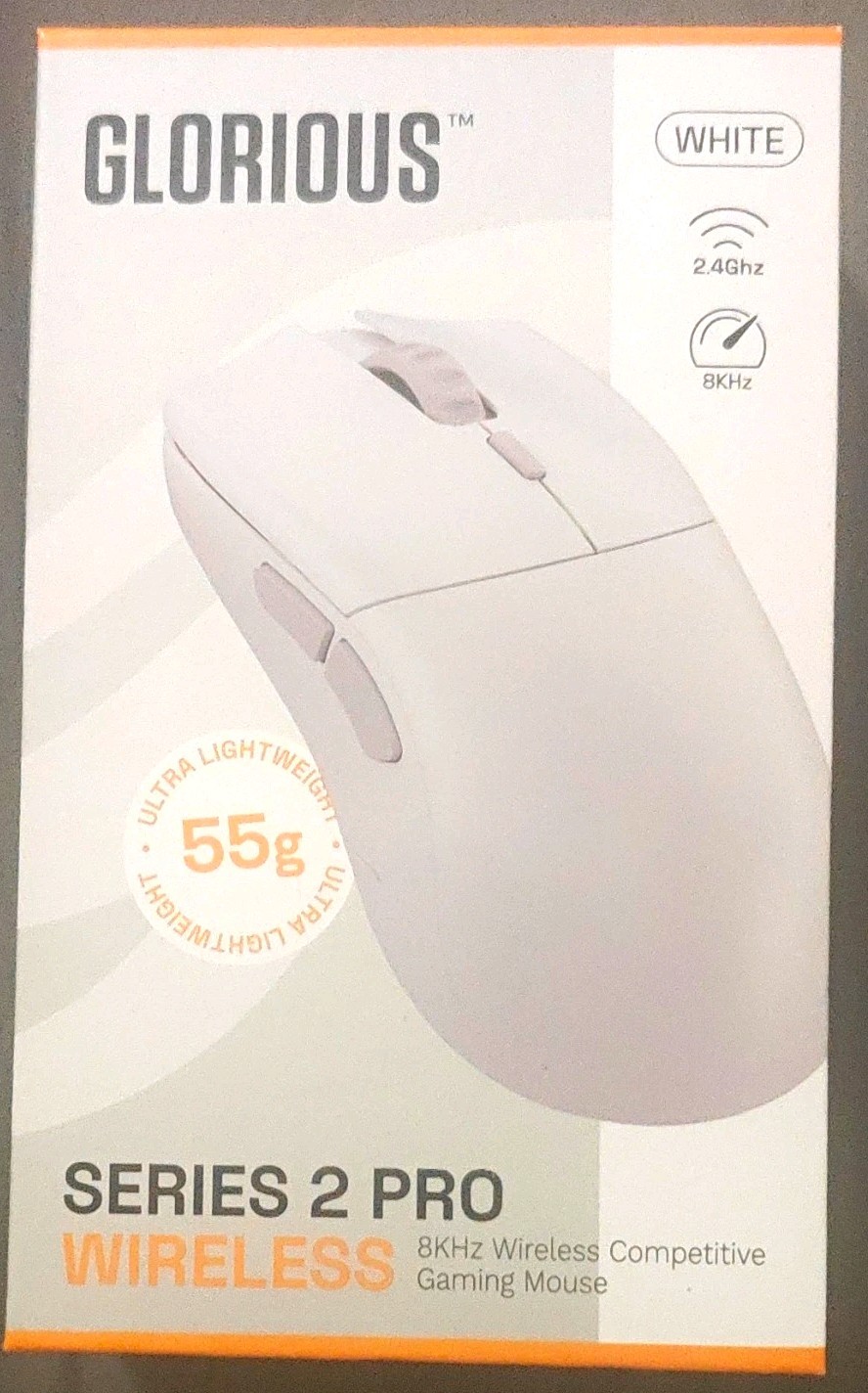 Glorious Series 2 Pro Wireless Gaming Mouse Optical 26000 DPI 6-Button White