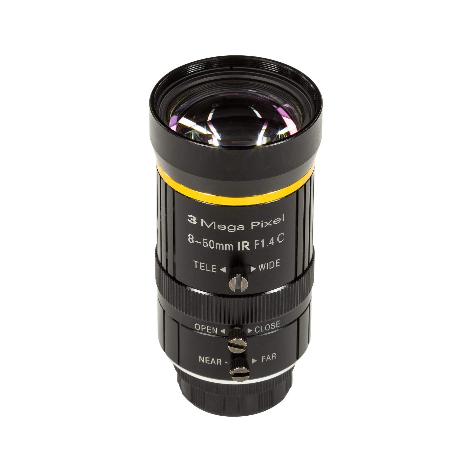 Arducam 8-50mm C-Mount Zoom Lens for IMX477 Raspberry Pi HQ Camera, with C-CS...