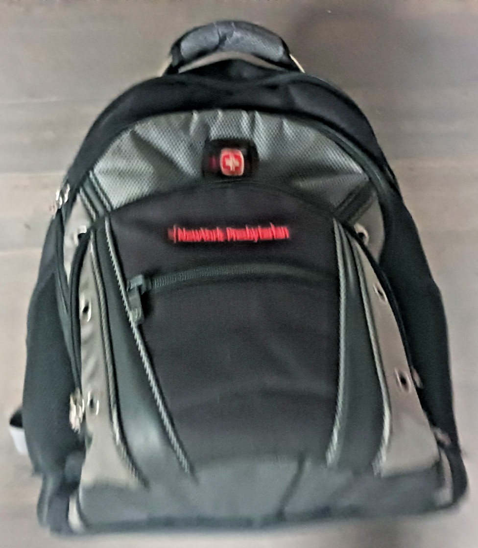 WENGER SWISSGEAR SYNERGY 16" LAPTOP BACKPACK HEAVY DUTY BLACK GRAY NICE
