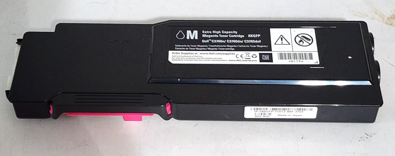 Dell XKGFP Magenta Extra High Yield Toner Cartridge C3760N New Without Box