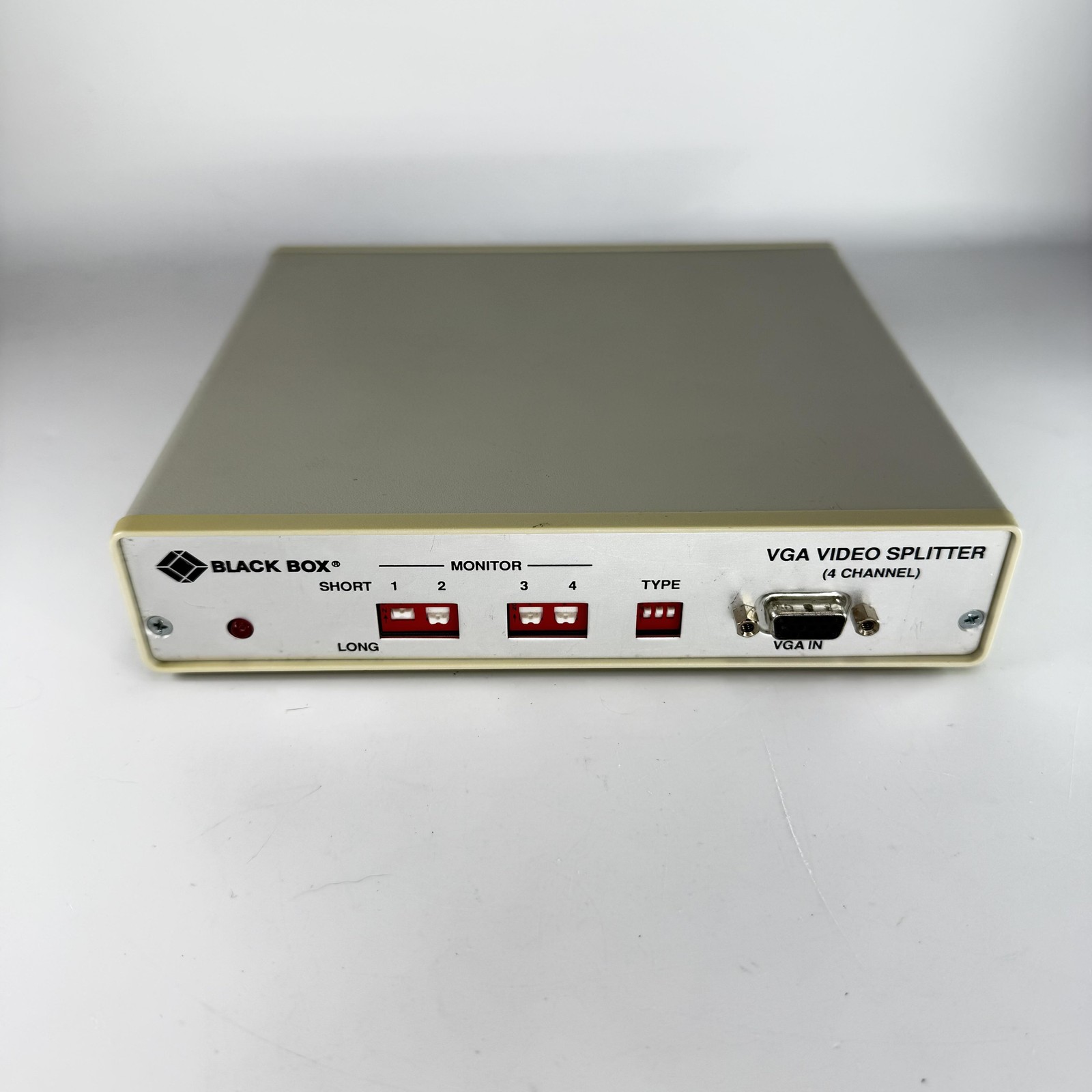 Vintage Black Box AC057A VGA Video Splitter 4 Channel Made In USA Metal