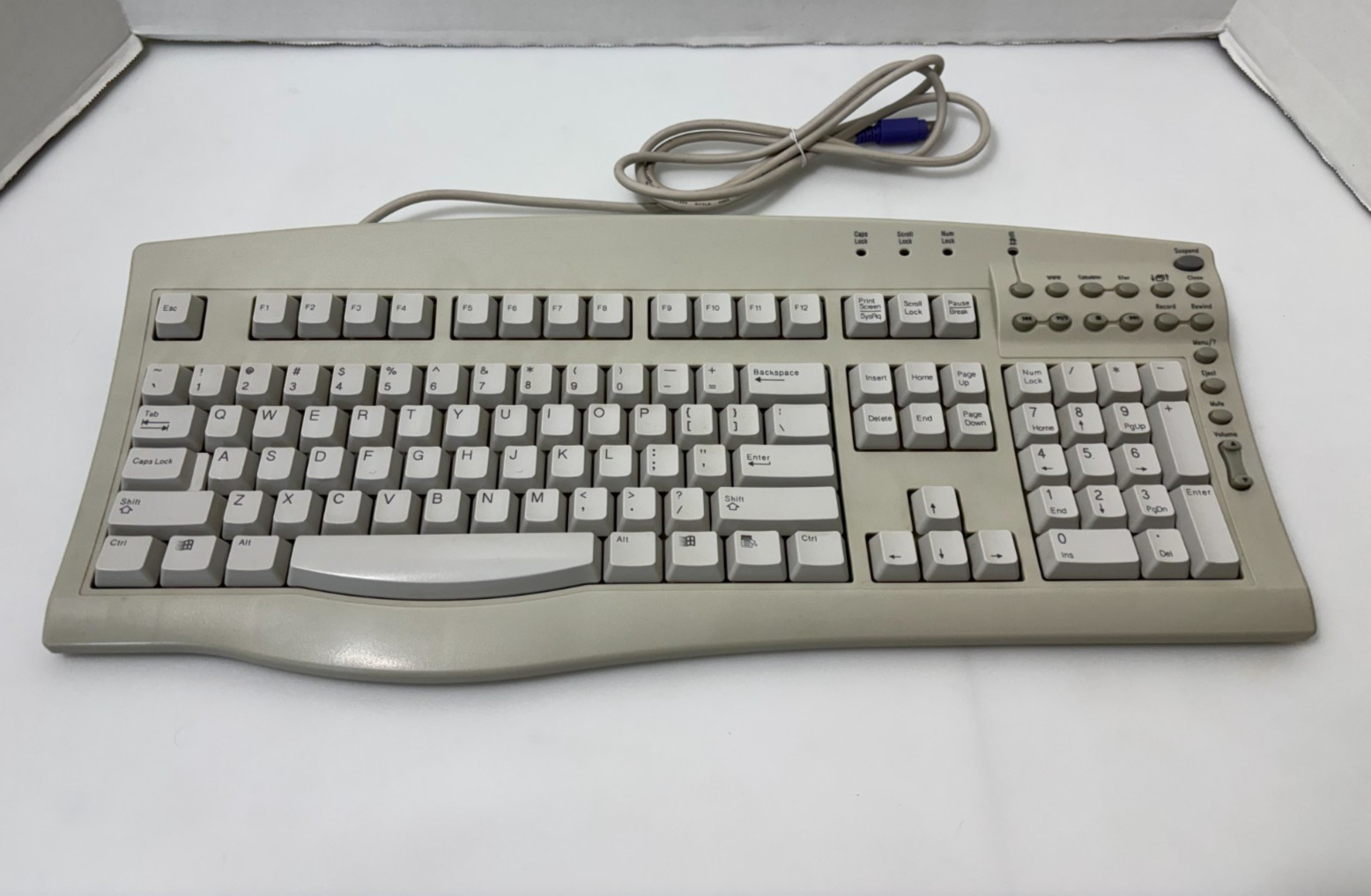 Vintage PC Concepts SK-2500 Keyboard KK2500WRIU PS/2 Tested