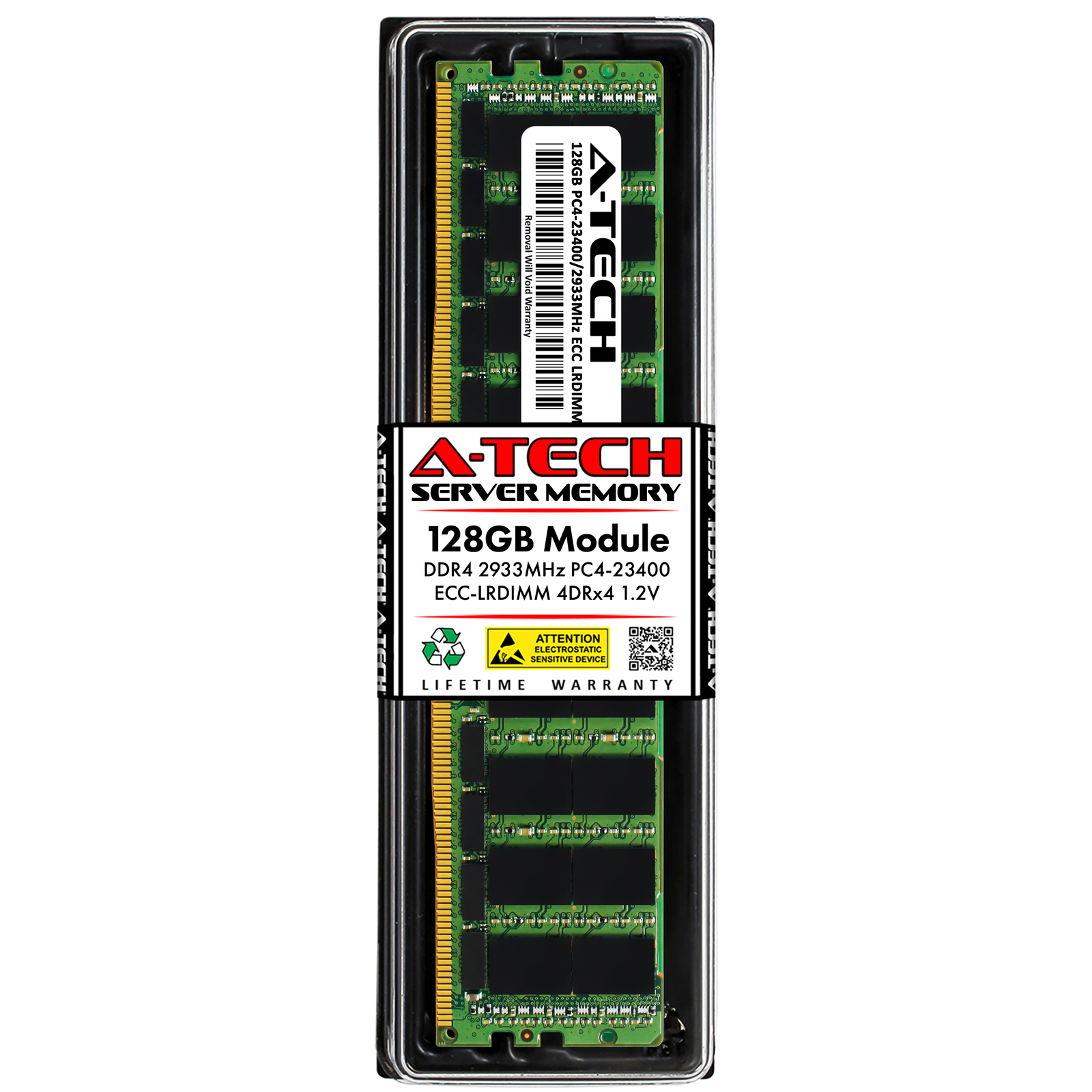 128GB DDR4 PC4-23400L ECC LRDIMM Replacement for HP P11040-B21 Server Memory RAM