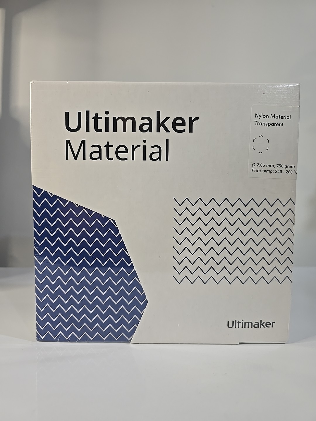 NEW SEALED Ultimaker Nylon Filament Transparent 2.85 mm 750g 0.75kg spool