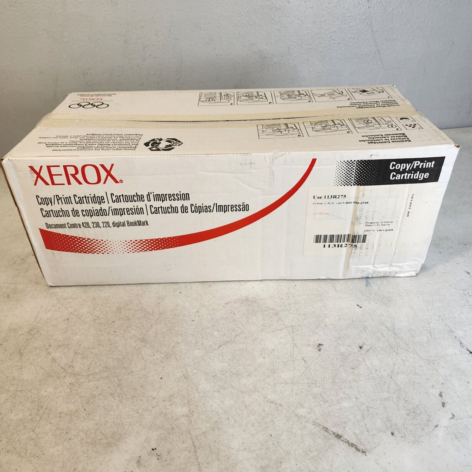 Xerox 113R275 Black Cartridge For DC220 230 420 426 Genuine New OEM