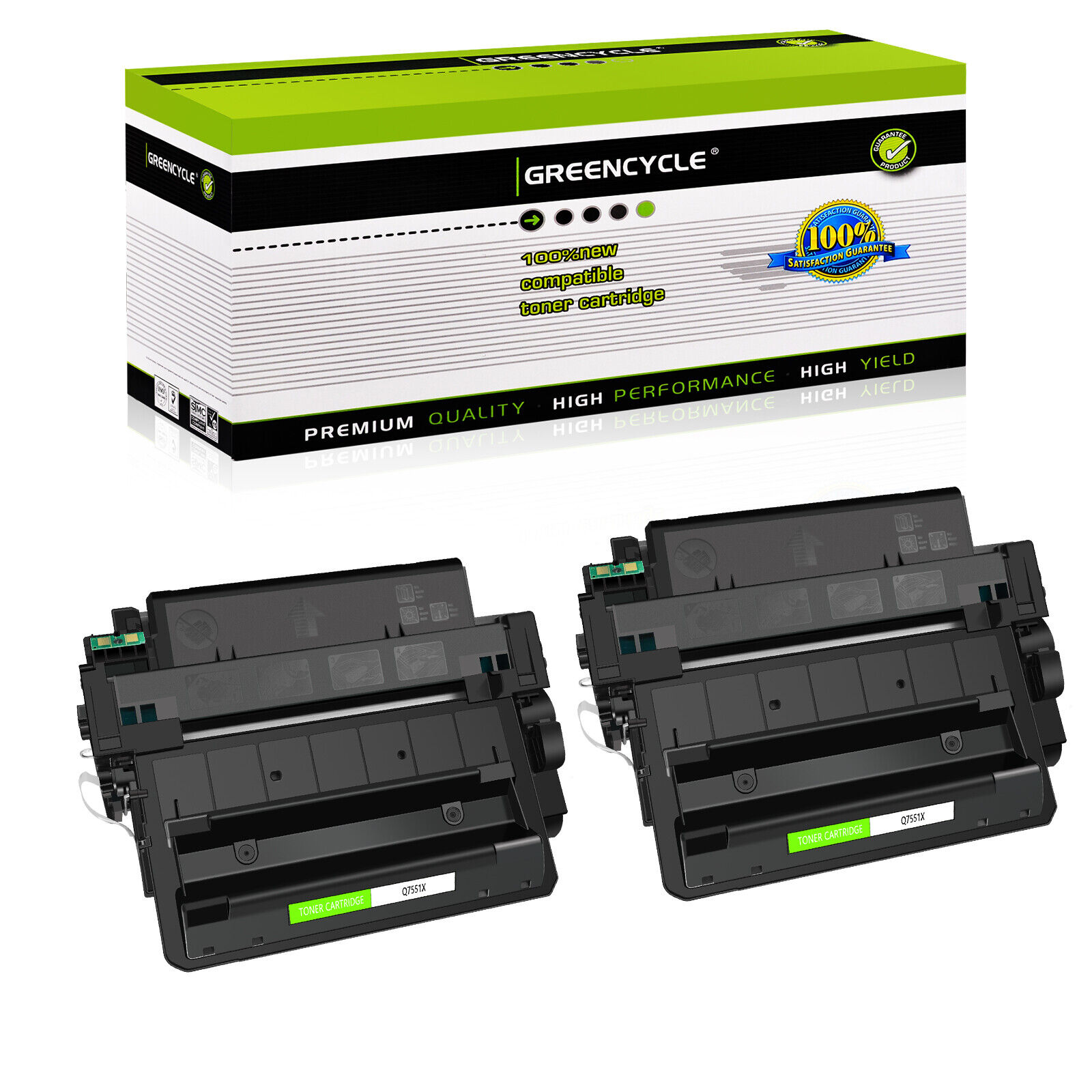 2PK Q7551X 51X Toner Cartridge fit for HP Laserjet P3005d P3005dn P3005x Printer