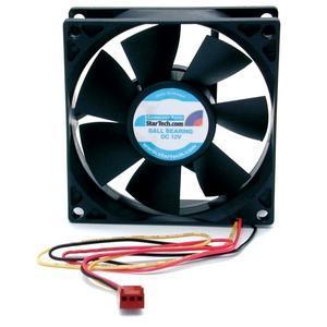 StarTech 80x25mm Dual Ball Bearing Computer Case Fan w/ TX3 Connector FANBOX2