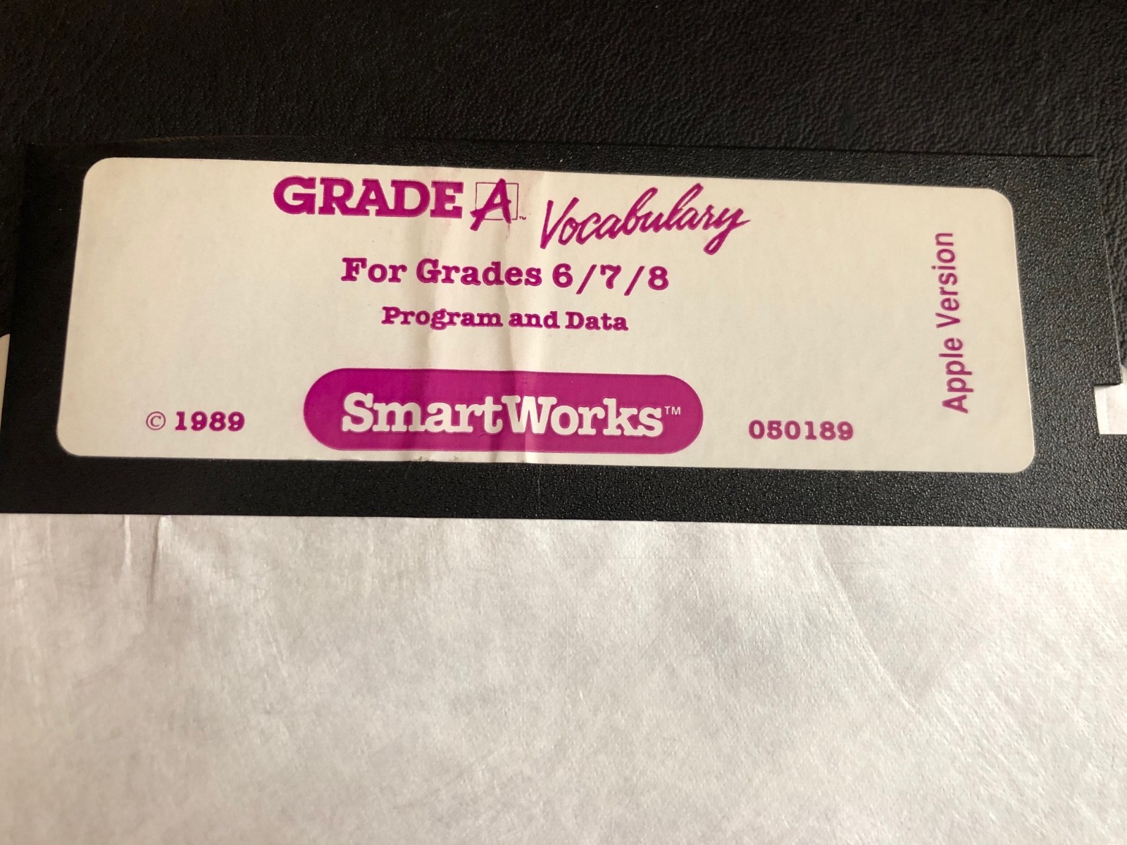 Smartworks Grade A Vocabulary /  Apple II Home Computers