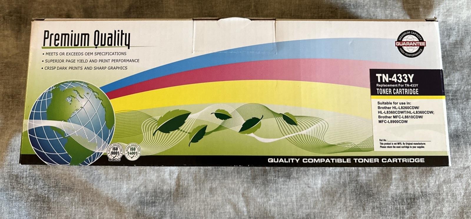 New TN-433Y Compatible Yellow Toner For Brother HL-L8260CDW L8360CDWT MFC-L8610