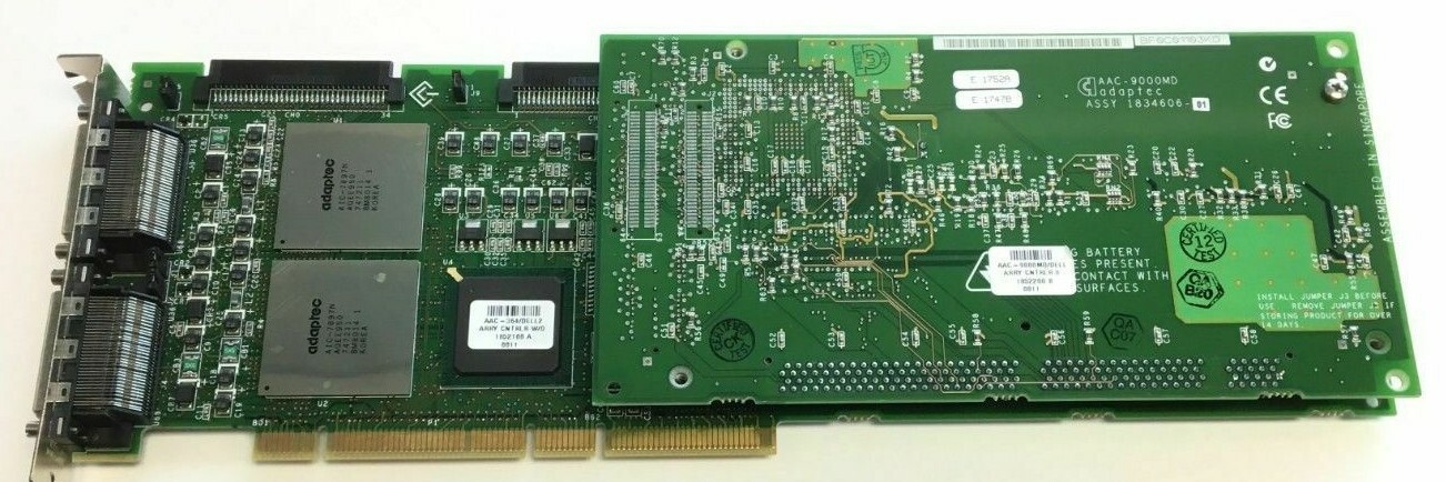 Dell PERC2 64Bit Adaptec PCI SCSI Controller 3351P AAC-9000MD *USED*