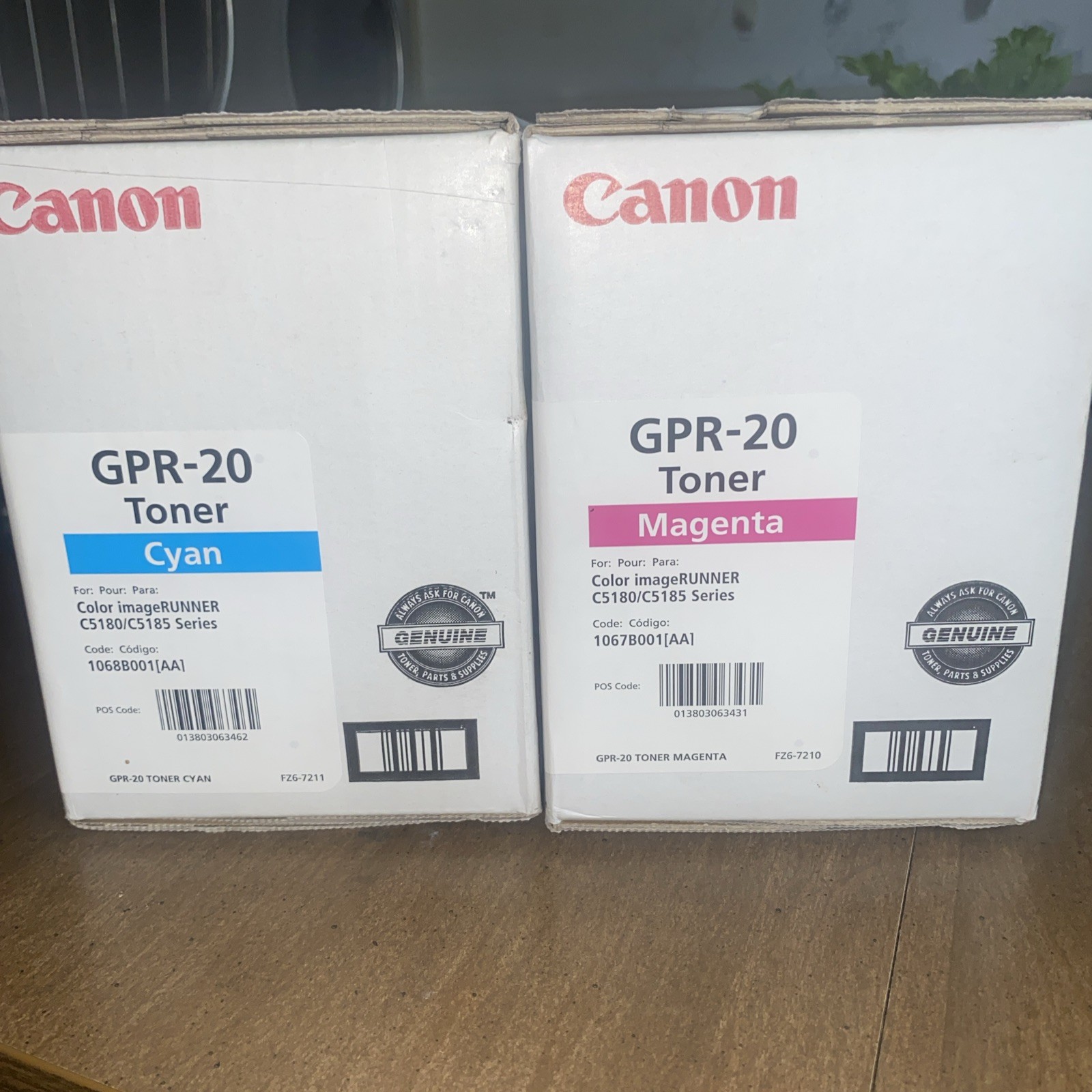 Genuine Canon GPR- 20 Toner Cyan / Magenta-  ✅ NEW/SEALED  ✅