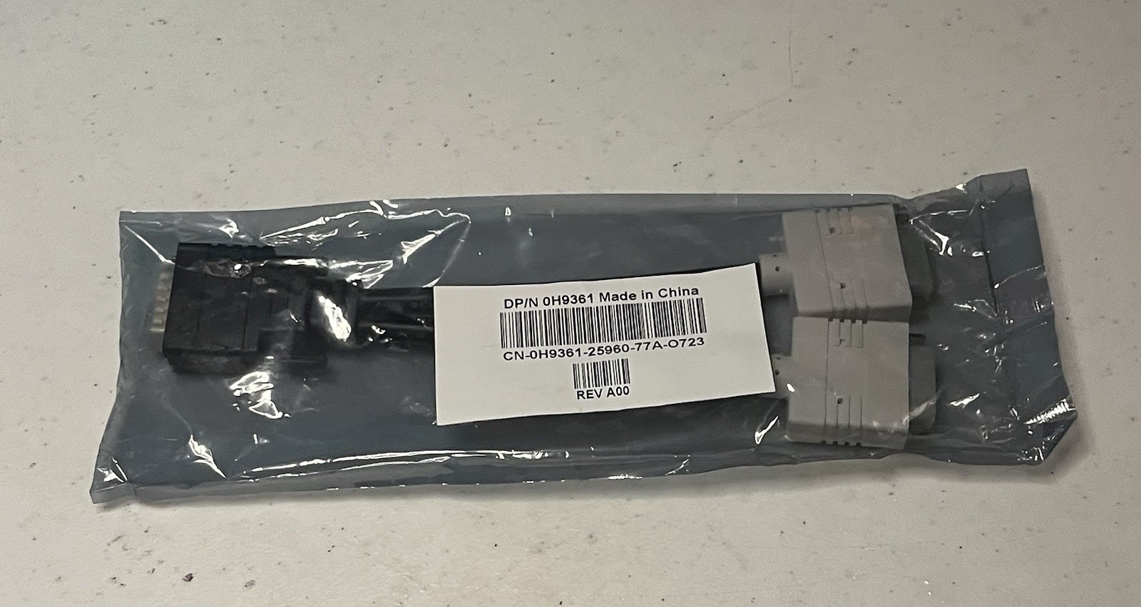 Dell 0H9361 Dual DB9 RS232 Serial Splitter Cable Adapter OEM NOS Sealed