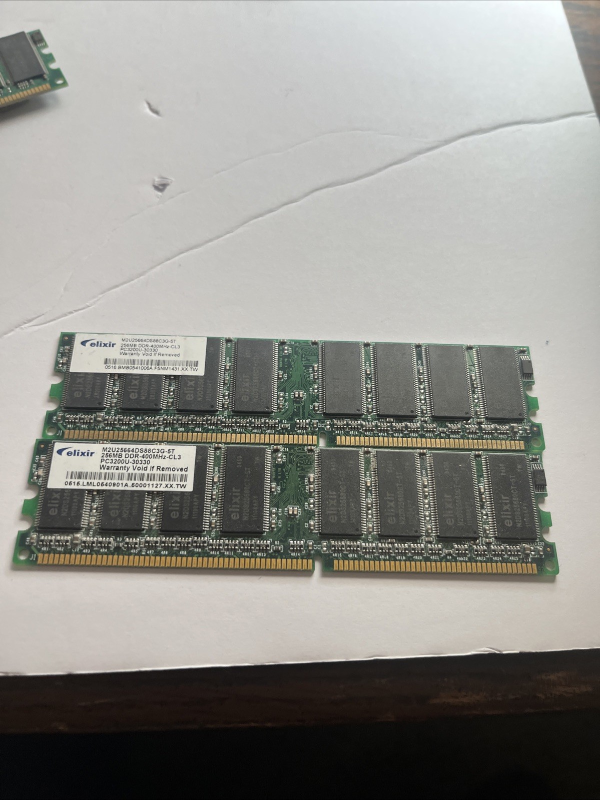 2X Elixir M2U25664DS88B3G-5T 256MB RAM Board