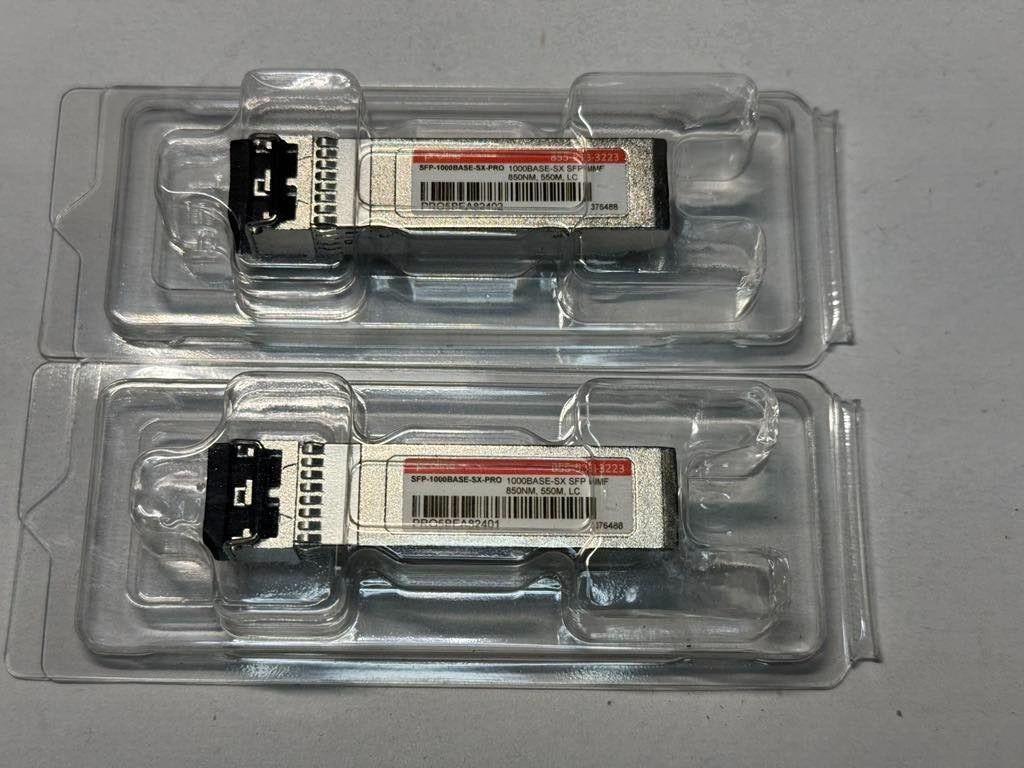 Lot of 2 PROLINE SFP-1000BASE-SX-PRO Transceiver Module