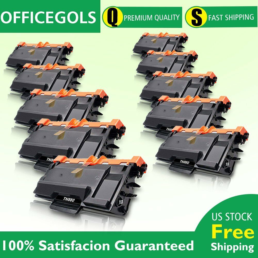 10 Pack Compatible TN880 Super High Yield Toner Cartridge for Brother HL-L6200DW