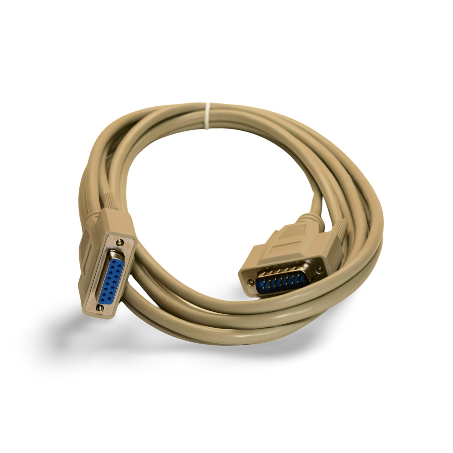 10ft DB15 Extension Cable DB15 Male to DB15 Female - Beige