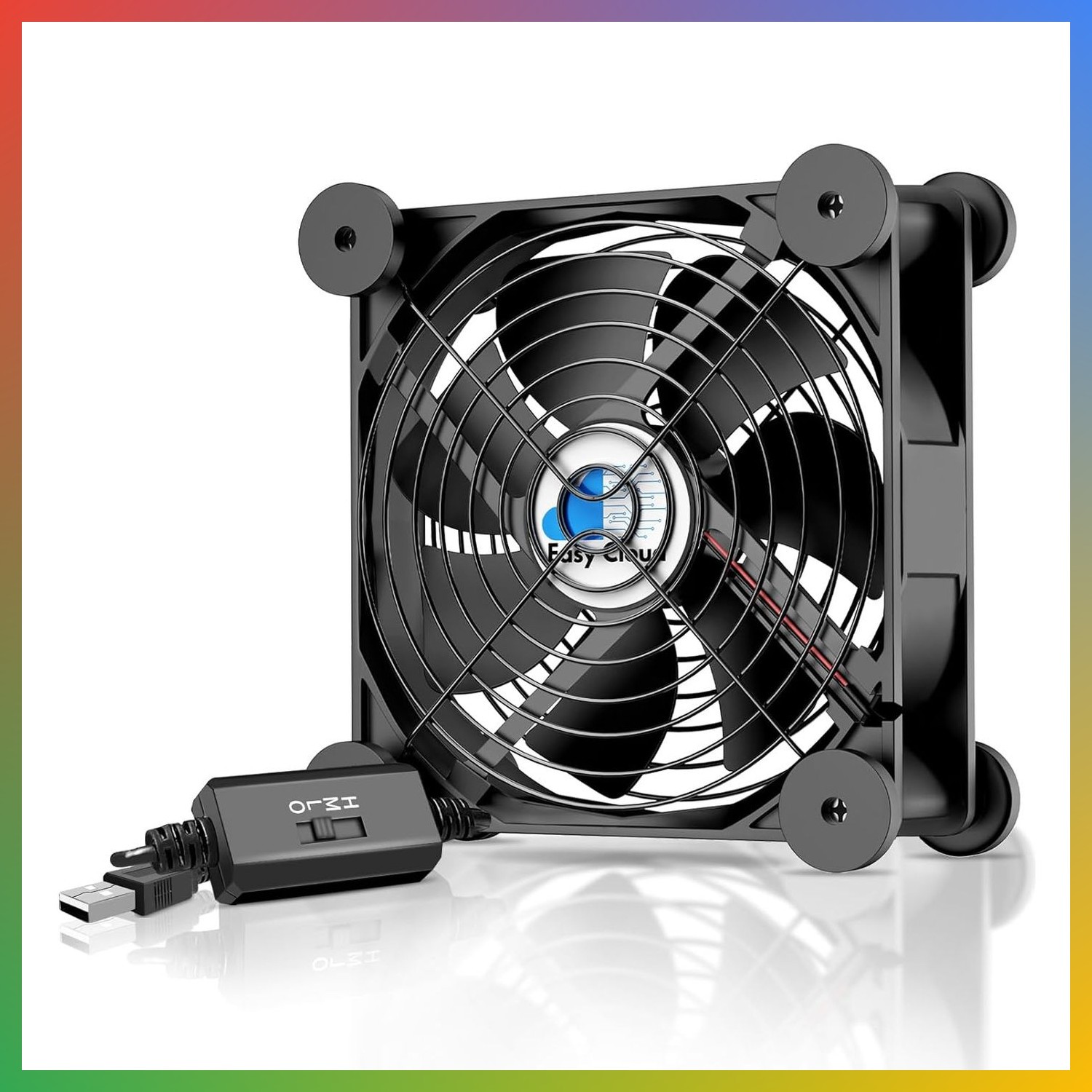 120mm USB Computer Fan 3 Speed Controller Cooling Cabinet Server Router Receiver