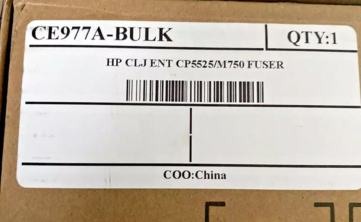 HP Genuine CE977A Color LaserJet 110V Fuser - Open Box Sealed Bag