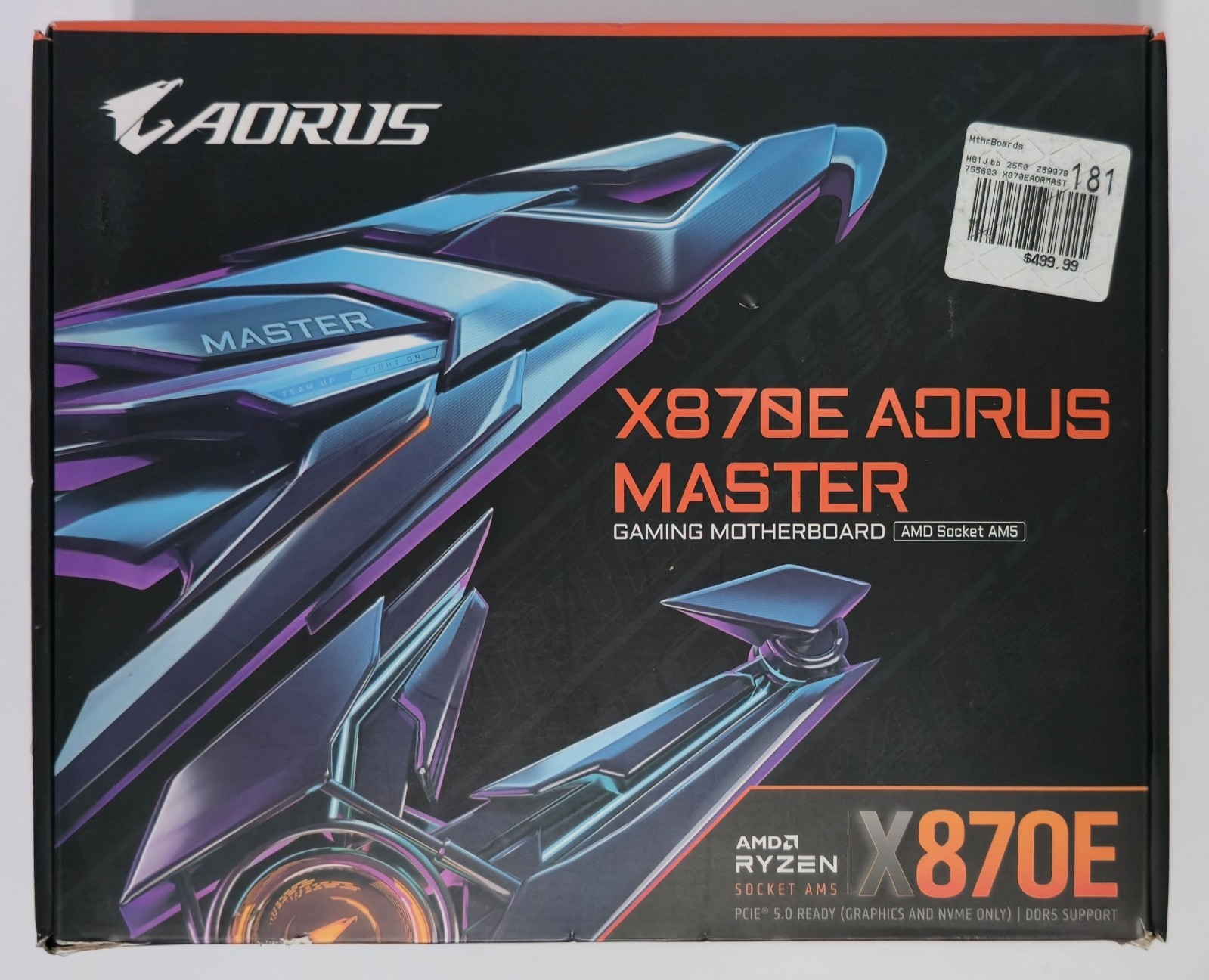 GIGABYTE X870E AORUS Master AMD AM5 LGA 1718 Motherboard ATX DDR5 4XM.2 PCIe 5.0