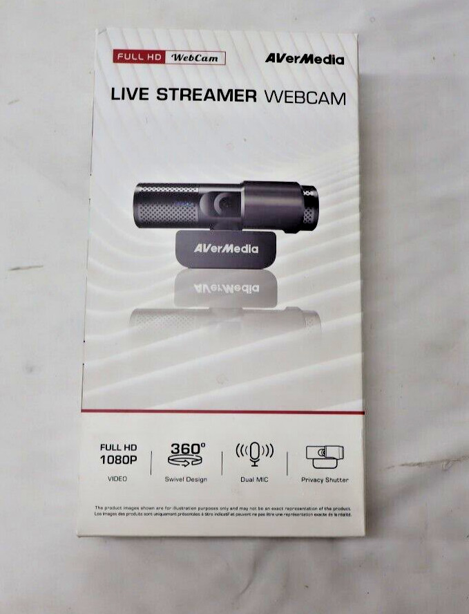AVerMedia Live Streamer Cam 3 Full HD 1080P Webcam with Privacy Shutter 1413717