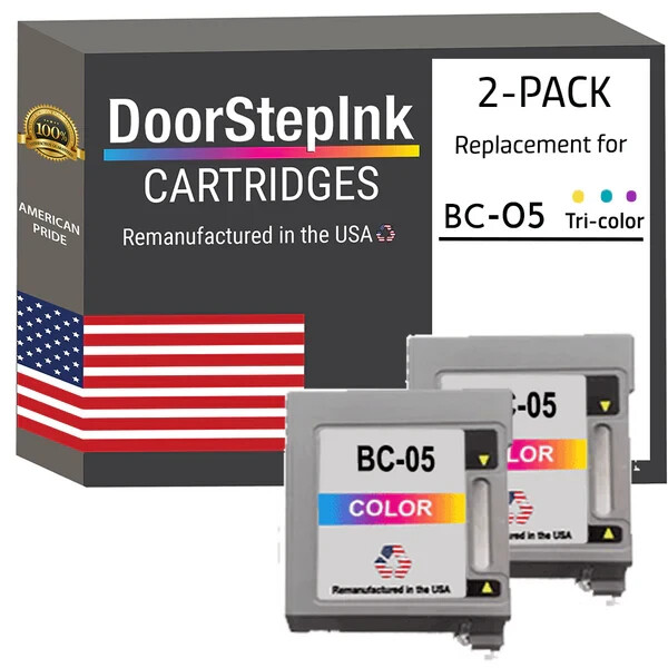 DoorStepInk Compatible Ink Cartridge for Canon BC-05 Color Twin-USA