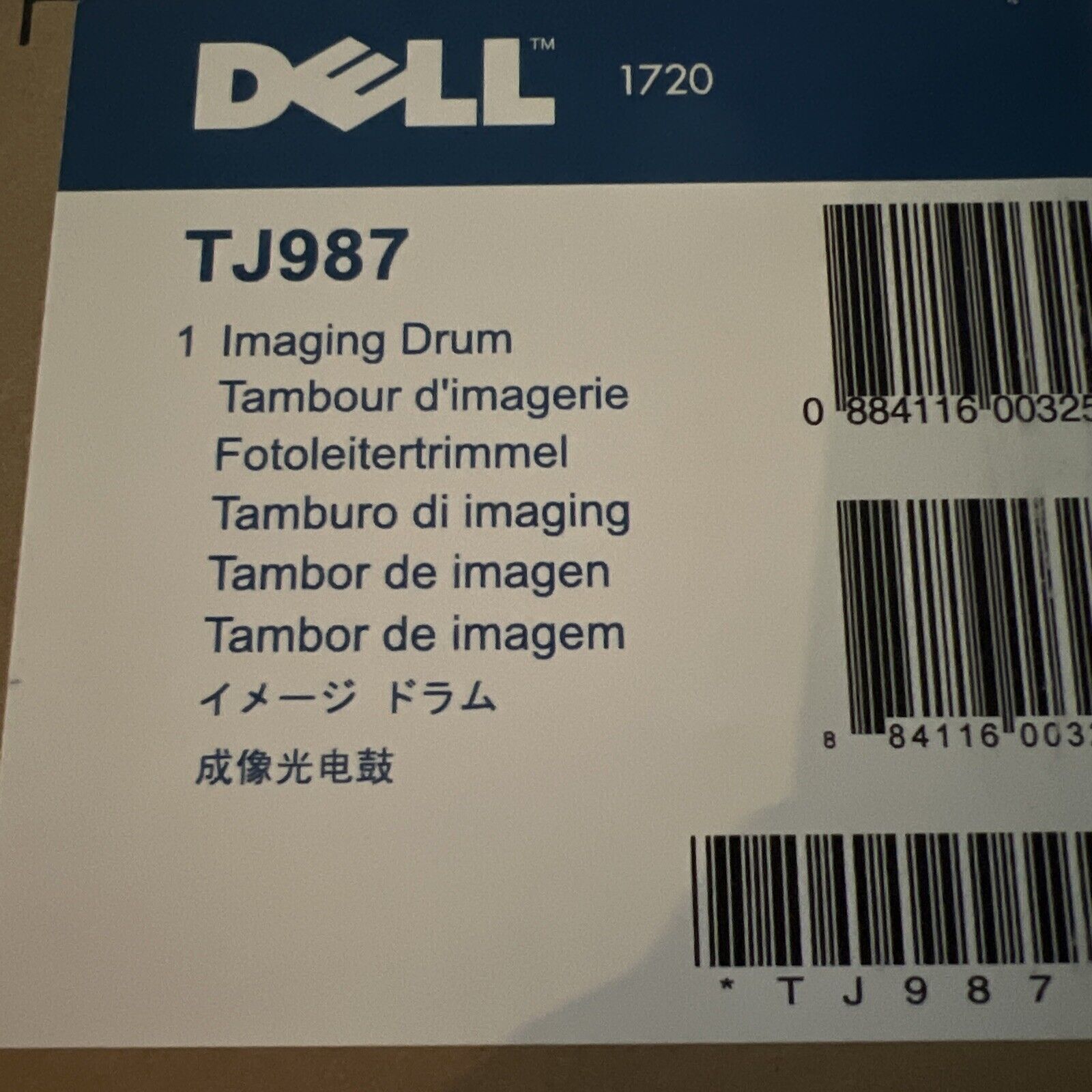 NEW Genuine Dell  Unit 1720 1720DN 30K Imaging Drum Cartridge TJ987