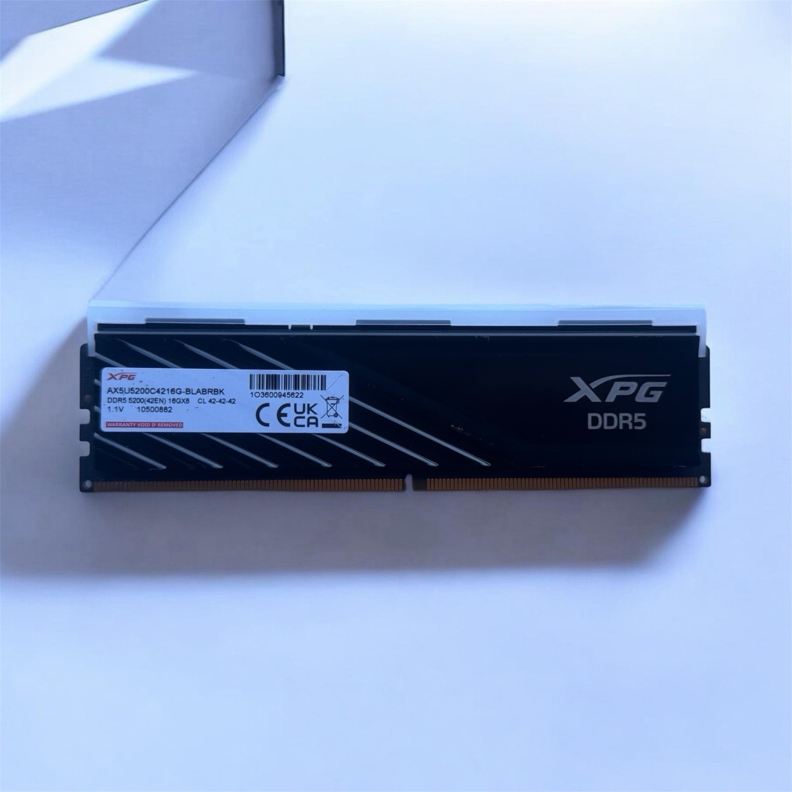XPG RGB  (1X 16GB) DDR5-5200MHz Desktop Memory AX5U5200C4216G-BLABRBK PC5-41600
