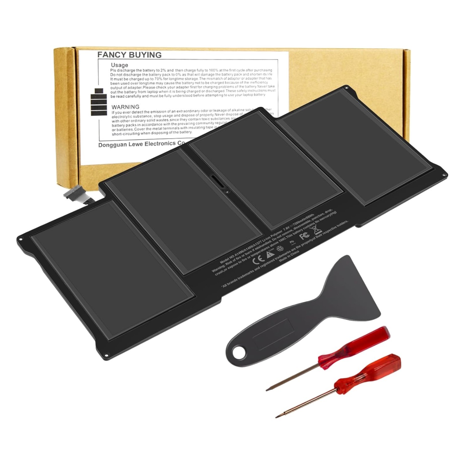 Ultimate Replacement Battery for MacBook Air A1466 – 55Wh Lithium Polymer Power