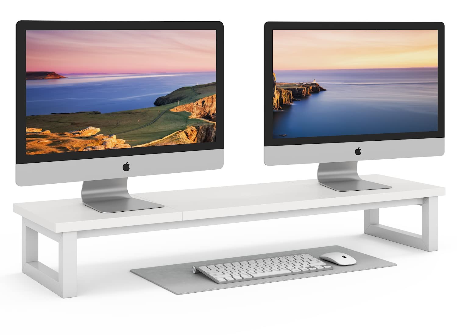 YAOHUOO Dual Monitor Stand Riser, 39Inch Large Monitor Stands for 2 Monitors