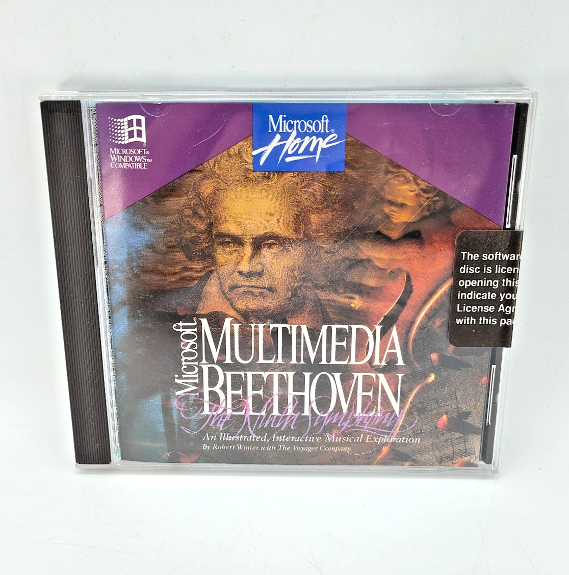 Microsoft Multimedia Beethoven Ninth Symphony PC CD-ROM Vintage Interactive