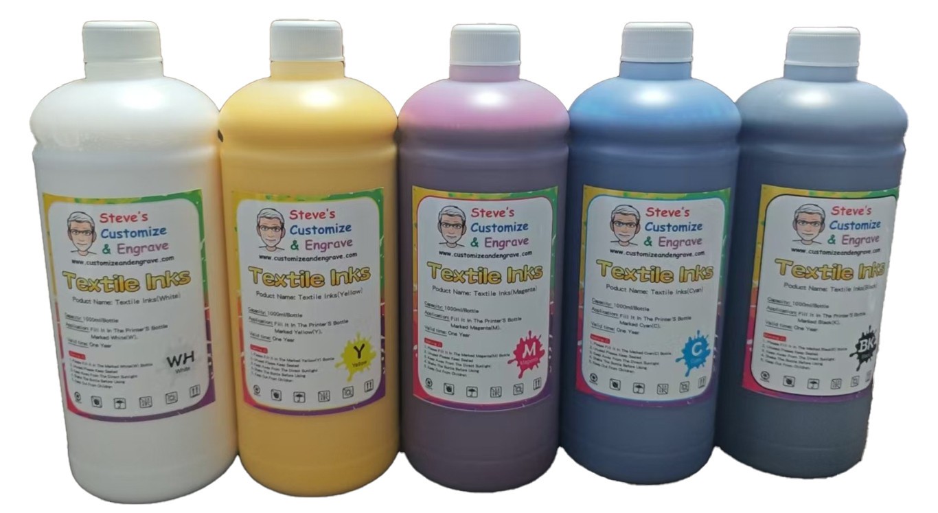White Textile Ink For Epson F1080 XP600 Printhead DTF Printer 1000ml 1L