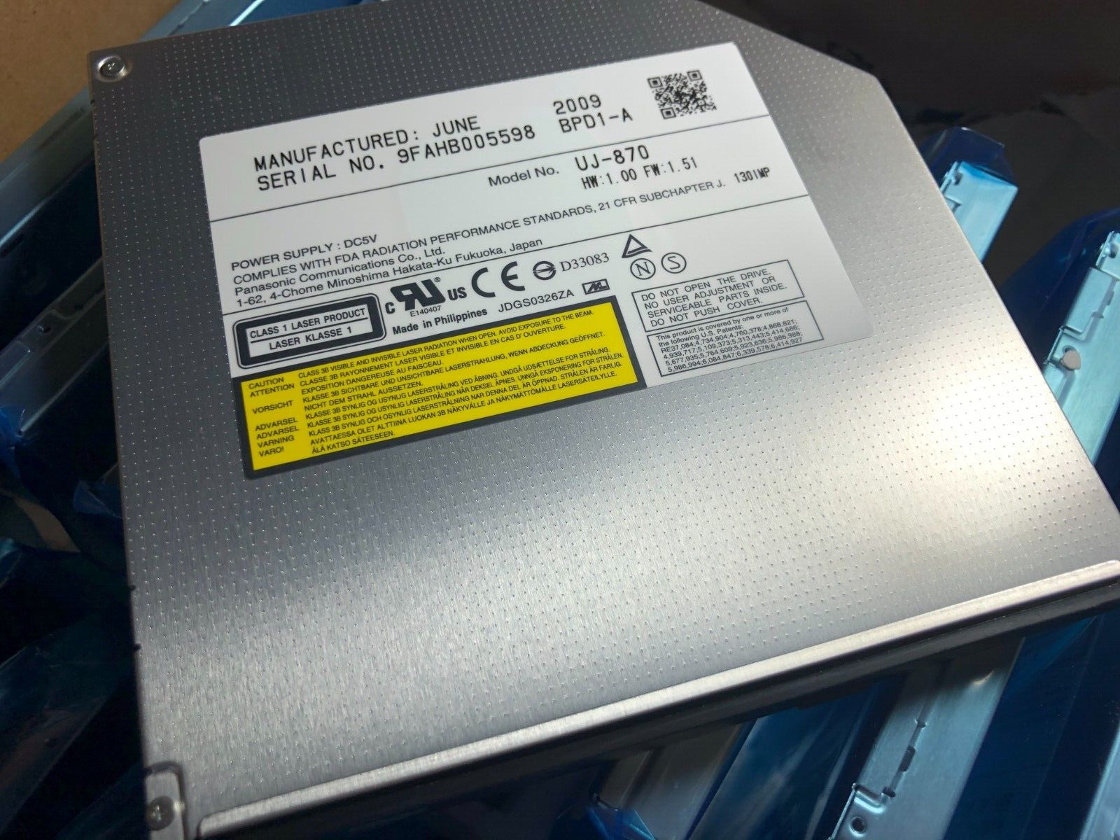 New Genuine Panasonic UJ-870 DVD IDE drive for PC/Laptop