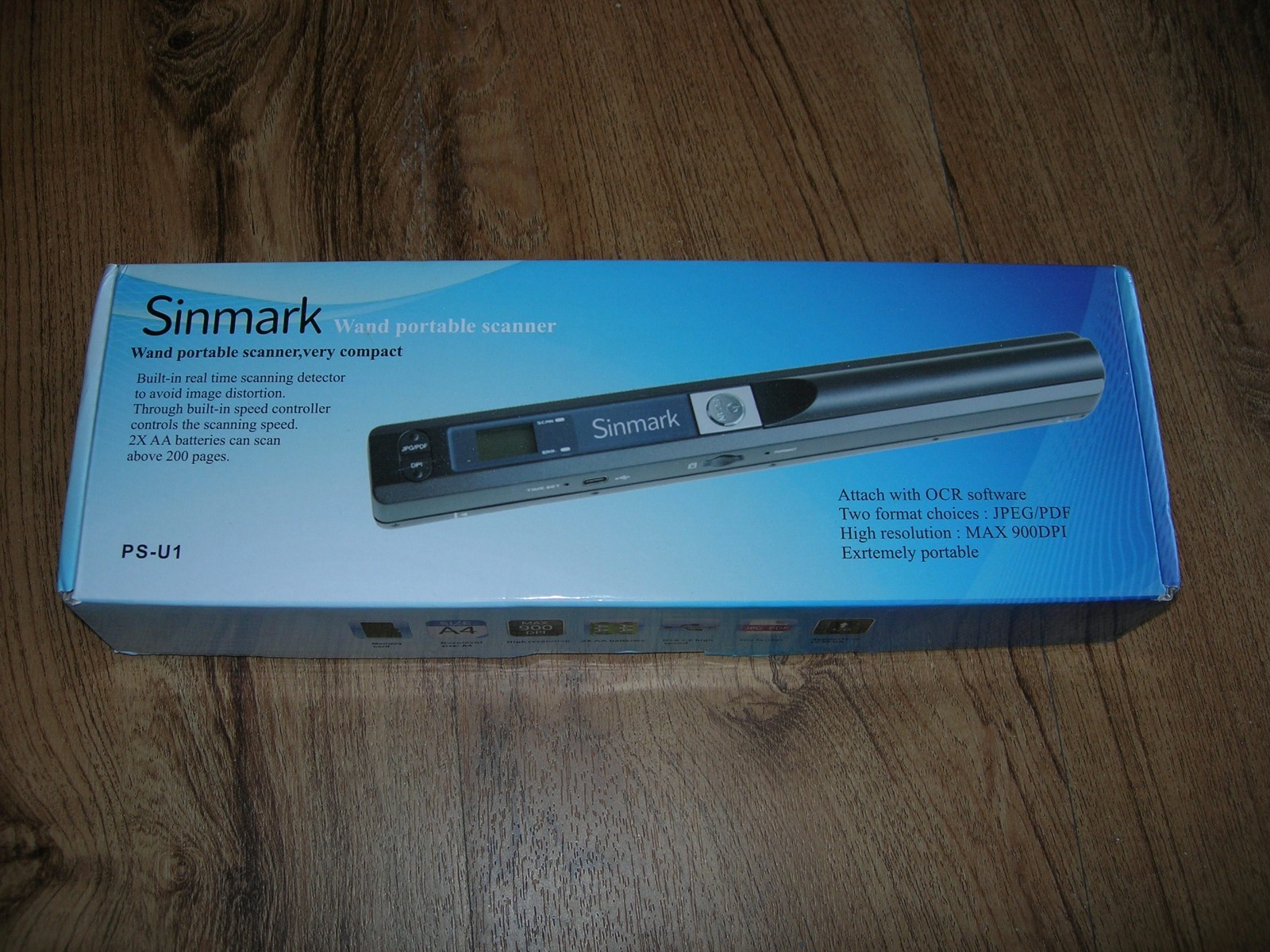Sinmark Wand Portable Scanner Compact PS-U1 , NEW