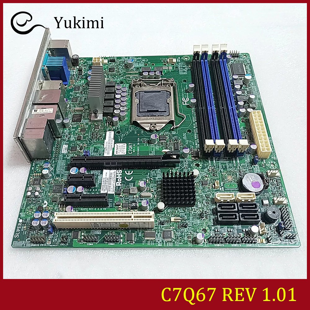 FOR Supermicro C7Q67 REV 1.01 Ｍotherboard Test OK
