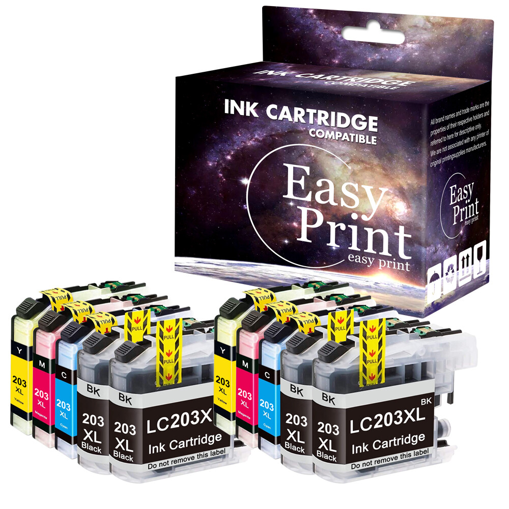 10PK LC203 Ink Cartridge fits Brother LC201 MFC-J485DW MFC-J680DW MFC-J5620DW