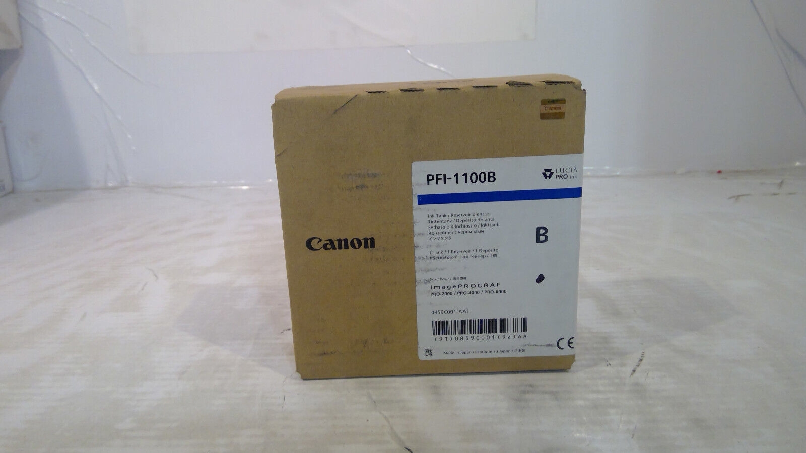 Genuine Canon PFI-1100 Blue Inkjet Cartridge 0859C001AA, 0859C001