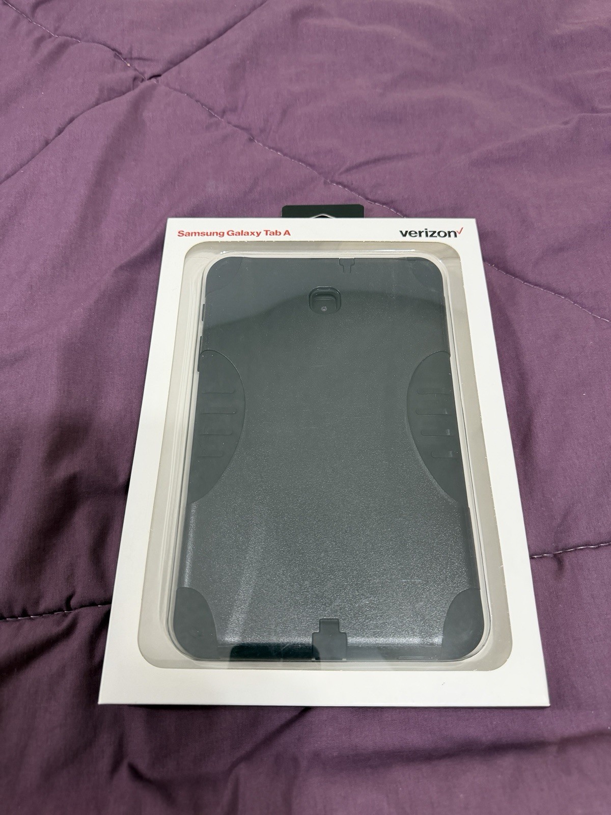 Verizon Rugged Dual Layer Full Body Case for Samsung Galaxy Tab A - Black