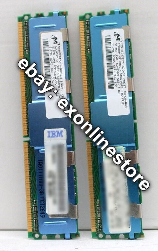 39M5782 - 1GB PC2-5300 CL4 FBD DDR 667Mhz SDRAM (2x512Mb)